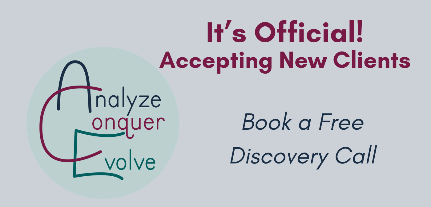 It’s Official! Analyze Conquer Evolve is Open for Business!